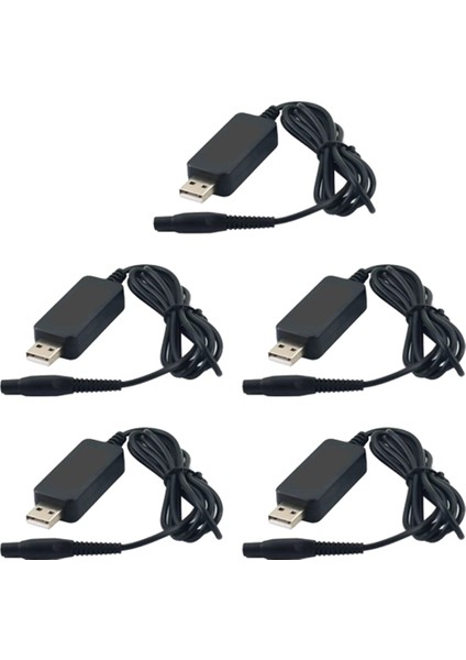 Adet A00390 Tıraş Makinesi Şarj Güç Kablosu 4.3 V 70MA USB Güç Şarj Kablosu Philips Için RQ310 RQ330 S300 S510 S1010 S1203 (Yurt Dışından)