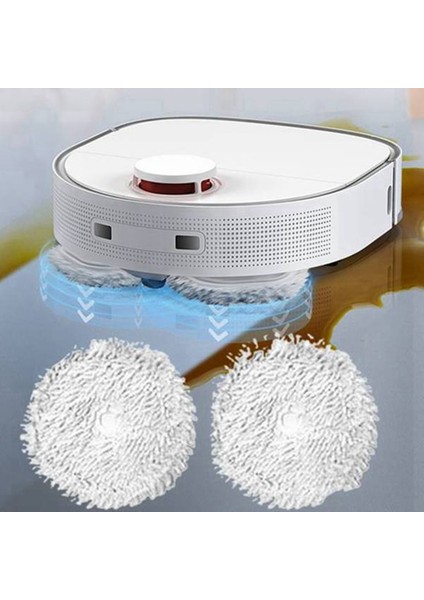 2 Adet Paspas Bezi Xiaomi Dreame W10 Robotlu Süpürge Aksesuarları Yıkanabilir Temizlik Yedek Yedek Parça (Yurt Dışından) modelleri