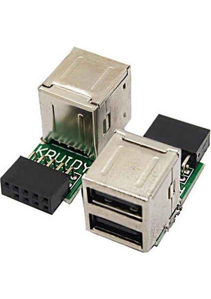 2 Adet Dahili Anakart 9pin 2 Port USB 2.0 Dişi Adaptör Dönüştürücü Anakart Pcb Kartı Kart Genişletici (Yurt Dışından)