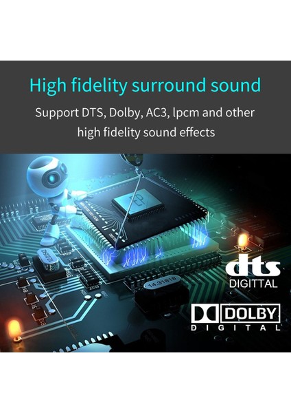 HDMI Ses Çıkarıcı Hdcp Cec + Optik Toslınk Spdıf + 3.5mm Rca Ses Dönüştürücü 4K x 2k 3D HDMI Ses Dağıtıcı Adaptörü (Yurt Dışından)
