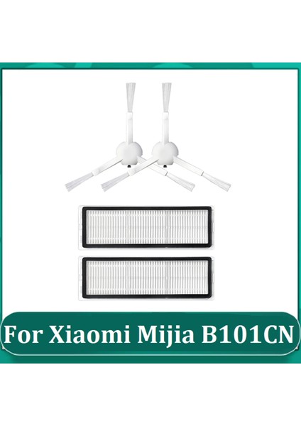 4 Adet Yıkanabilir Hepa Filtre Yan Fırça Xiaomi Mijia B101CN Robotlu Süpürge Yedek Parçalar Ev Temizlik (Yurt Dışından) fiyatları