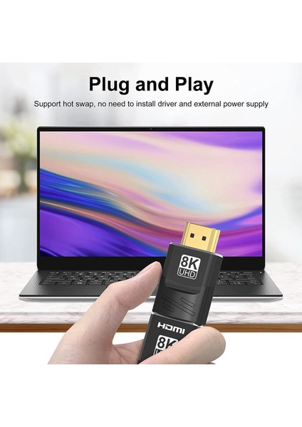 2pack 8k HDMI Uyumlu Bağlayıcı Erkek Kadın, Hdtv Tv Çubuk Pc Dizüstü Bilgisayar Için HDMI Uyumlu Adaptör Konnektörü (Yurt Dışından) modelleri