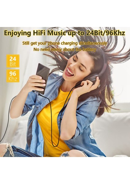 2ın1 Kulaklık Dönüştürücü Adaptör, Sam Sung S22 S21 Için Pd 60W Hızlı Şarj ile USB C'den 3,5mm Ses ve Şarj Adaptörü (Yurt Dışından)