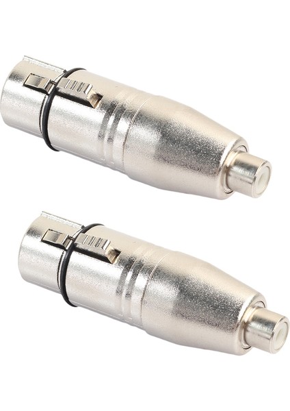2 Adet Xlr - Rca Adaptörü, Rca Dişi - Xlr Dişi Adaptör Jack Fiş Adaptörü (Yurt Dışından)