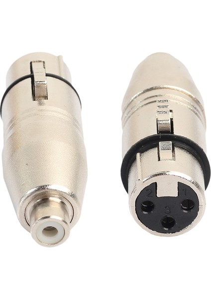 2 Adet Xlr - Rca Adaptörü, Rca Dişi - Xlr Dişi Adaptör Jack Fiş Adaptörü (Yurt Dışından)