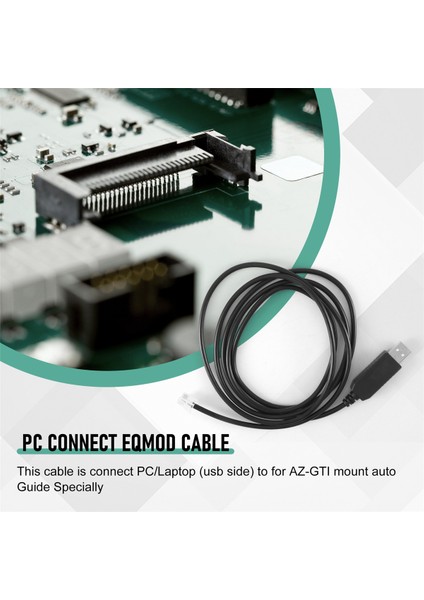 USB RJ11 RJ12 6P4C Adaptör Seri Kontrol Kablosu Eqmod Kablosu Az-Gti Montaj Pc Bağlantısı Için El Kontrol Kablosu, 1.8 M (Yurt Dışından)