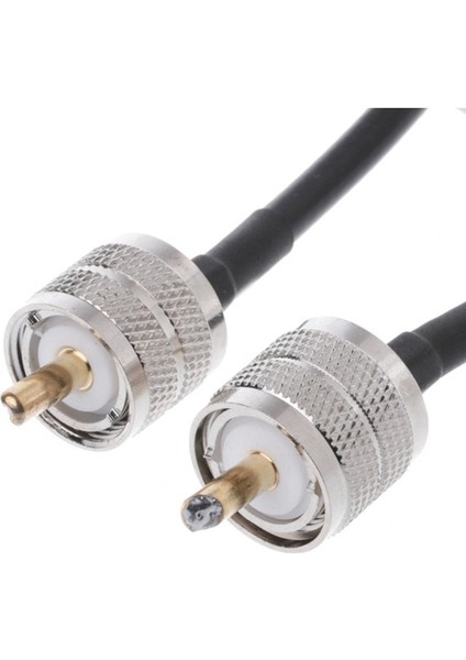 Rf Koaksiyel Kablo Uhf Erkek - Erkek Konnektör Uhf PL259 Erkek - Uhf Erkek PL259 RG58 Pigtail Kablo 50 cm (Yurt Dışından)