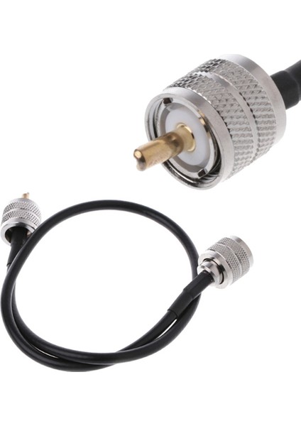 Rf Koaksiyel Kablo Uhf Erkek - Erkek Konnektör Uhf PL259 Erkek - Uhf Erkek PL259 RG58 Pigtail Kablo 50 cm (Yurt Dışından)