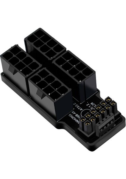 Atx3.0 12VHPWR 12+4p 600W 180 Derece Güç Adaptörü Dönüştürücü 4X8PIN 40 Serisi Grafik Kartı Güç Konektörü Dönüştürücü A (Yurt Dışından)