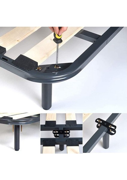 4 Adet Karyola Ayakları, Karyola Çerçevesi Için Ayarlanabilir Yükseklik Merkezi Destek Ayağı, Yatak Merkezi Çıta Ağır Destek Ayağı (4.7-8.67INCH) (Yurt Dışından)