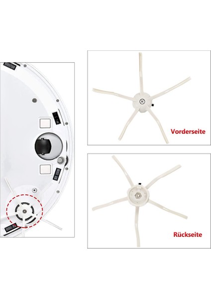 Yedek Parçalar Ana Fırça Yan Fırça Hepa Filtre Roborock S7 T7S Robotlar Elektrikli Süpürge Aksesuarları Için Uyumlu (Yurt Dışından) fiyatları