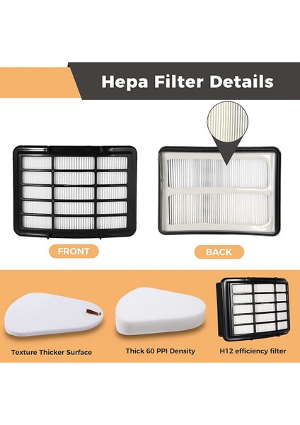 Yedek Parçalar Hepa Filtre Shark NV350 NV351 NV35 Elektrikli Süpürge Aksesuarları Parçaları XFF350 XHF350 (Yurt Dışından) indirimleri