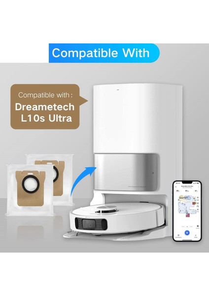9 Adet Toz Torbaları Yedek Xiaomi Dreame L10S Ultra Robot Vakum Aksesuarları Parçaları Toz Torbaları (Yurt Dışından) fiyatları