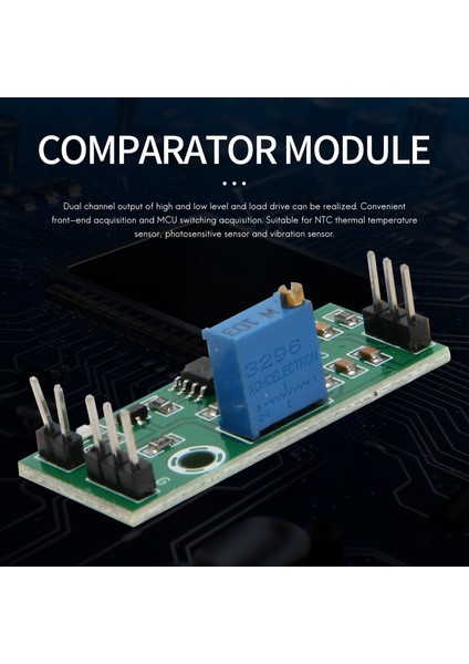 3 Adet LM393 3.5-24V Gerilim Karşılaştırıcı Modülü LED Göstergesi ile Yüksek Seviye Çıkış Analog Karşılaştırıcı Kontrolü (Yurt Dışından)