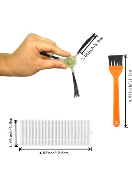 Yedek Hepa Filtre Yan Fırça Aksesuarları Okp Life K2 K3 K4 Lefant M210 M210S M210B M213 Robotlu Süpürge (Yurt Dışından)