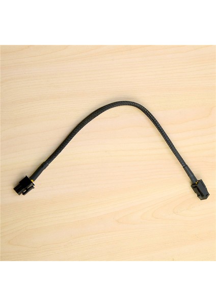 Kollu Atx 4 Pin P4 Erkek - Atx P4 Dişi Cpu Güç Uzatma Kablosu Siyah (Yurt Dışından)