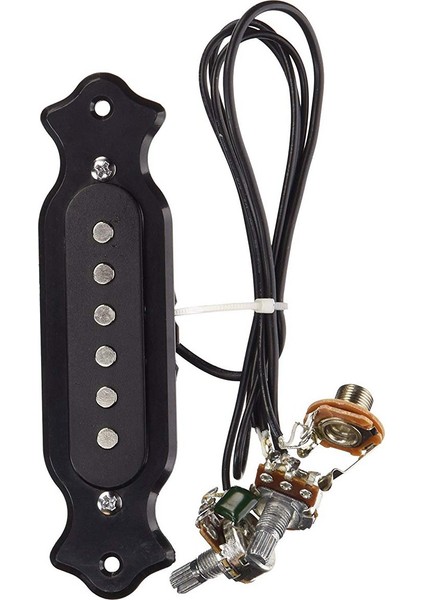 Elektrikli Puro Kutusu Gitar Için Ses ve Ton Tencereleri ile Ön Kablolu 6 Telli Tek Bobin Pikap Kablo Demeti Elektrikli Puro Kutusu Gitar (Yurt Dışından)