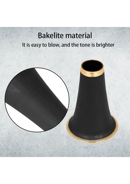 Klarnet Korna Boynuz Yüzey Klarnet Korna Tüpü Değiştirme Trompet Klarnet Korna Boynuz Düz B Klarnet Acemi (Yurt Dışından) indirimleri