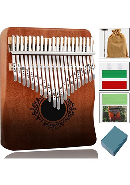 Kalimba Başparmak Piyano 21 Tuşlar, Taşınabilir Kalimba Başparmak Piyano, Yetişkinler, Çocuklar ve Yeni Başlayanlar Için Başparmak Piyano (Yurt Dışından)