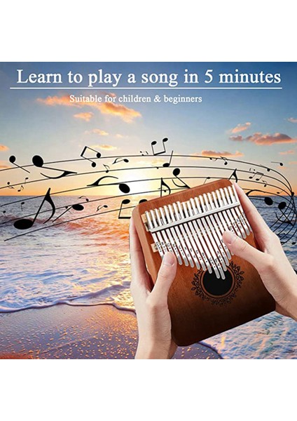 Kalimba Başparmak Piyano 21 Tuşlar, Taşınabilir Kalimba Başparmak Piyano, Yetişkinler, Çocuklar ve Yeni Başlayanlar Için Başparmak Piyano (Yurt Dışından)