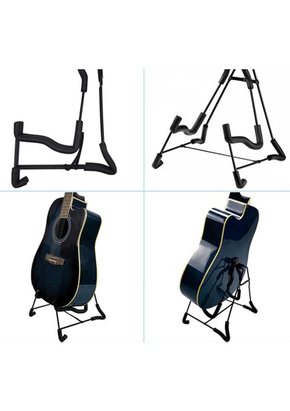 Taşınabilir Katlanır Tripod Gitar Standı Yaylı Çalgılar Tutucu Akustik Elektronik Gitar Ukulele Keman Çello (Yurt Dışından)