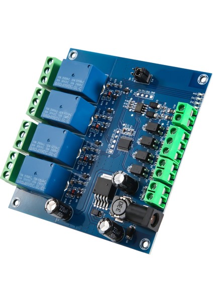 Modbus Rtu 4 Yollu Röle Modülü 7-24V Röle Modülü Anahtarı RS485/TTL Giriş ve Çıkış, Anti Ters Koruma ile (Yurt Dışından)