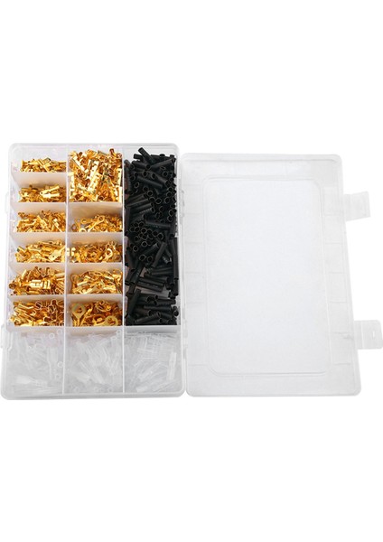 1050PCS Altın Sıkma Terminalleri Soğuk Preslenmiş Yaylı Terminaller (Yurt Dışından)