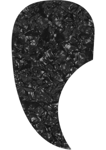 1 Adet Akustik Gitar Pickguard Kendinden Yapışkanlı Seçim Koruma Plakası Virgül Şekli Klasik Akustik Gitar Parçası, Siyah Inci (Yurt Dışından)