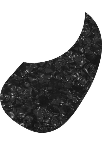 1 Adet Akustik Gitar Pickguard Kendinden Yapışkanlı Seçim Koruma Plakası Virgül Şekli Klasik Akustik Gitar Parçası, Siyah Inci (Yurt Dışından)