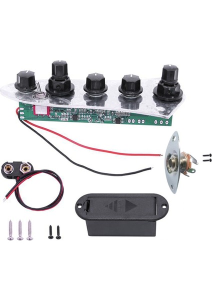 Caz Jb Bas Yüklü Kablolu Kontrol Plakası 4/5 Dize Bas Gitar Parçaları JB07 (Yurt Dışından)