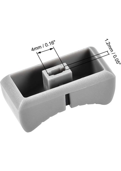 20 Adet 24MM x 11MM x 10MM Konsol Mikser Slider Fader Topuzlar Için Yedek Potansiyometre Gri Topuzu Siyah Mark (Yurt Dışından)