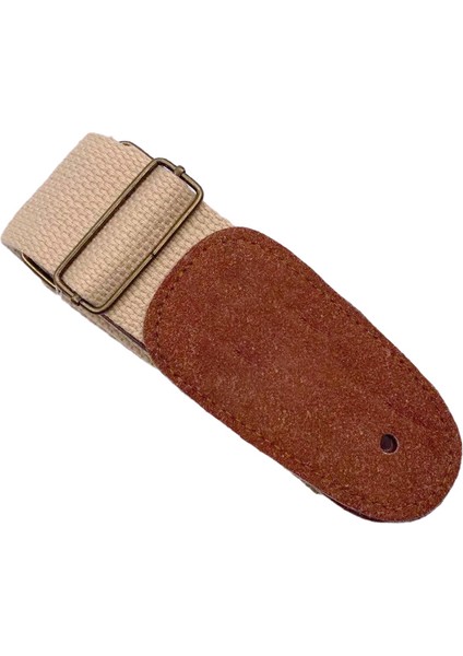 Gitar Askısı Halk Ayarlanabilir Saf Pamuk Gitar Askısı Elektro Gitar Askısı Akustik Gitar Evrensel Askı (Haki) (Yurt Dışından)