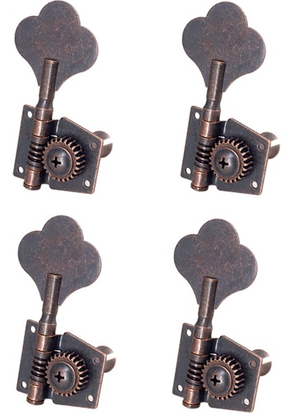Gitar Vintage Açık Bas Gitar Tuning Anahtar Kazıklar Makine Kafaları Tuner 4r 4 Strings Bas Kırmızı Bronz (Yurt Dışından)