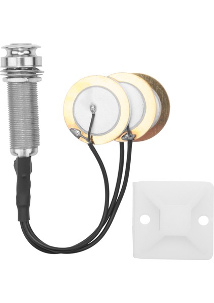 Kalimba Için Uç Pin Jaklı Piezo Kontak Mikrofonu 3 Dönüştürücü Manyetikler (Yurt Dışından)