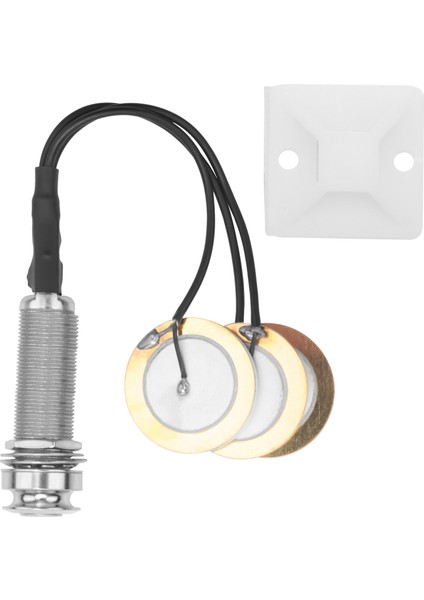 Kalimba Için Uç Pin Jaklı Piezo Kontak Mikrofonu 3 Dönüştürücü Manyetikler (Yurt Dışından)