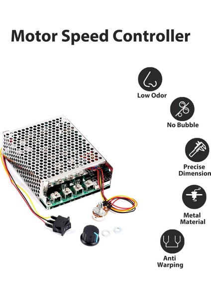 Dc 10-55V 100A 3000W Motor Hız Kontrol Cihazı Tersinir Pwm Kontrolü Ileri ve Geri Kontrol Cihazı (Yurt Dışından)