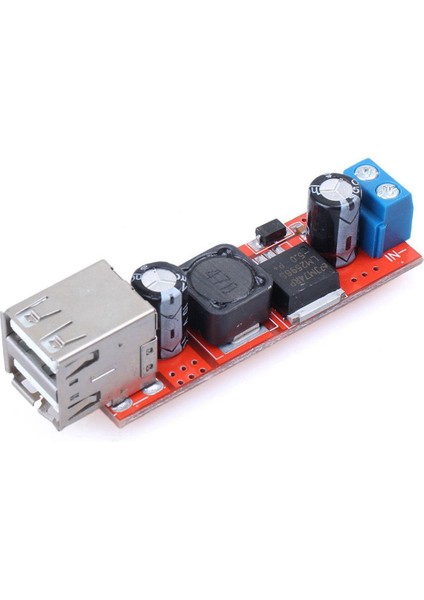 Çift USB 9V/12V/24V/36V - 5V Dönüştürücü Dc-Dc 3A Kademeli Güç Modülü (Yurt Dışından)