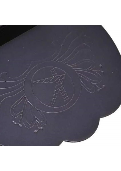 1 Adet Siyah Mandolin Kablo Çekme Tahtası Çiçek Desen Tasarım Montaj Vidası ile Mandolin Kuyruk Parçası Köprüsü (Yurt Dışından)