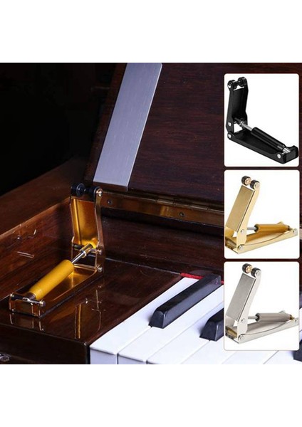 Alaşım Piyano Kapağı Yavaş Kapanan Indirme Cihazı Hidrolik Kapak Redüktör Piyano Aksesuarları, Siyah (Yurt Dışından) modelleri