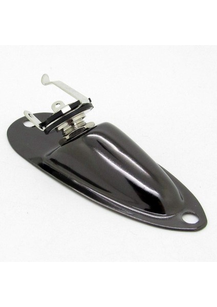 Siyah Tekne Tarzı 1/4 Inç Gitar Pikap Çıkış Giriş Jakı Priz Fd Strat Gitar (Yurt Dışından)