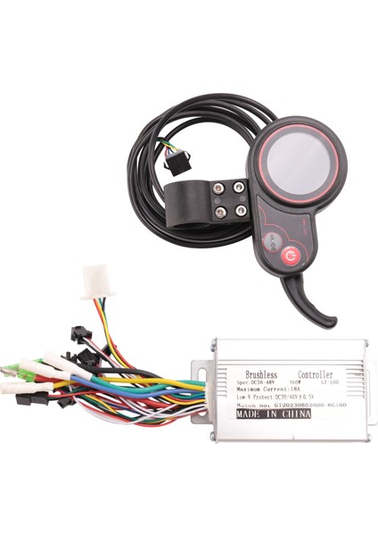 36V/48V 350W Bldc Elektrikli Scooter Denetleyici E-Bisiklet Fırçasız Hız Sürücüsü ve LCD Ekran Bir Set (Yurt Dışından)