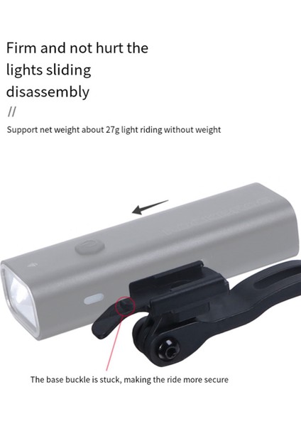 Bisiklet Far Braketi Katlanır Bisiklet Işığı Uzatma Montaj Braketi Lamba Tutucu Standı Rockbros RHL400/600/800 (Yurt Dışından) modelleri