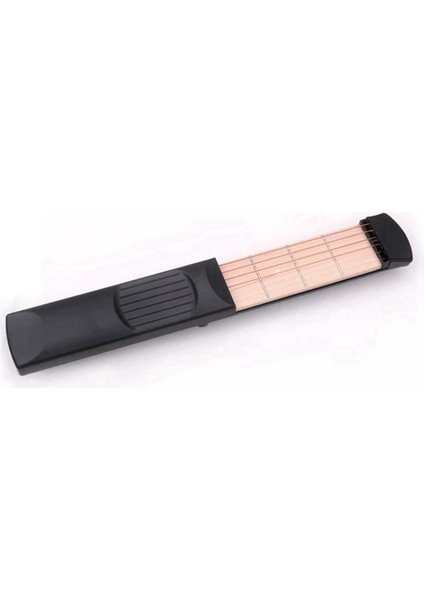 Altı Perdeli Taşınabilir Gitar Alıştırma Cihazı Parmak Akor Dönüşüm Eğitmen Parmak Kuvveti Uygulama Cep Piyano (Yurt Dışından)