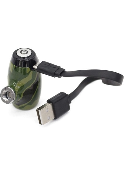 Yükseltilmiş V2 Tam Metal Evrensel Taşınabilir Havya 3.0V 3.7V 4.2V Değişken Gerilim Yeşil Kamuflaj (Yurt Dışından)