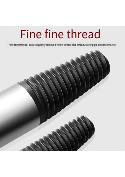 6 Parça Kırık Vida Çıkarma Seti 3-25MM Matkap Seti Karbon Çelik Çift Taraflı Vida Çekme Merkezi Matkap (Yurt Dışından)