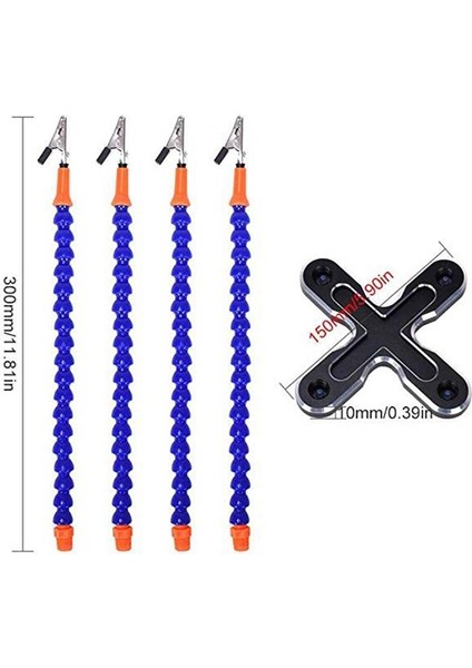 Diy Lehimleme Üçüncü El 4 Adet Esnek Kol Kaynak Yardım Standı Tamir Tutucu Aracı Çok Fonksiyonlu Metal Taban Kaynak Lehimleme Istasyonu Aux Arms Aracı (Yurt Dışından)