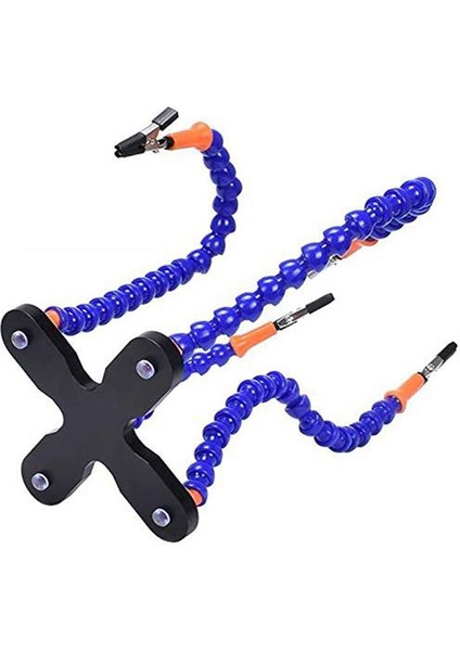 Diy Lehimleme Üçüncü El 4 Adet Esnek Kol Kaynak Yardım Standı Tamir Tutucu Aracı Çok Fonksiyonlu Metal Taban Kaynak Lehimleme Istasyonu Aux Arms Aracı (Yurt Dışından)