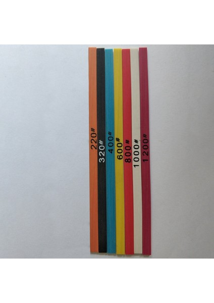 7 Adet 100X4X1MM Fiber Whetstone Süper Seramik Whetstone Kalıp Parlatma + 1 Adet Fikstür Tutucu (Yurt Dışından)