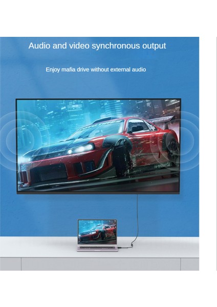 HDMI Uyumlu Erkek - Displayport Dişi Dönüştürücü Kablosu 4K @ 60Hz HDMI - Dp Dönüştürücü Adaptör Kablosu ile Uyumlu (Yurt Dışından)