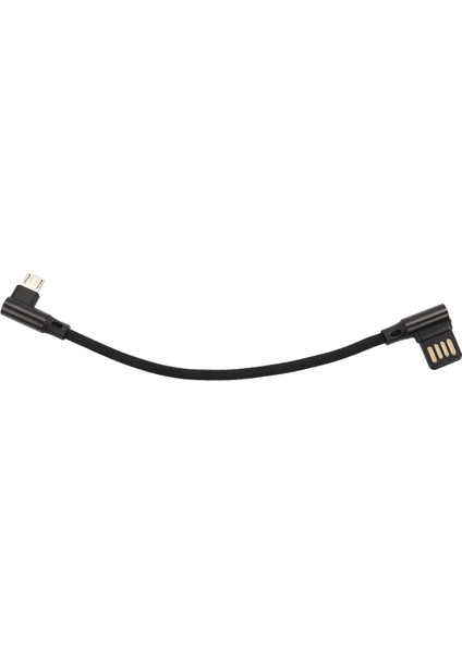 15CM Mikro USB 5pin Sağ Açıdan Sola Sağ Açı 90 Derece USB 2.0 Çift Dirsek Veri Şarj Kablosu Tablet ve Telefon Için V8 (Yurt Dışından)